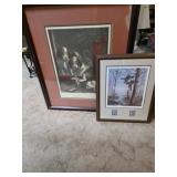 (2) Framed Prints: 'The First Taste' published by
