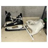 Size 8 ice skates with guards