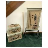 Decorative Fish shelf & boxes