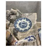 Box Of Beautiful Blue Dish ware