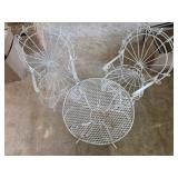 Wrought Iron Child's Table & 2 Chairs
