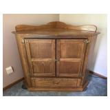 Wooden Corner Cabinet w/ Shelves