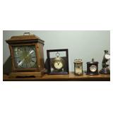 H.E. Hansen 1978 Mantel Clock , Battey Operated,