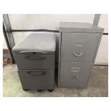 (2) 2-Drawer Filing Cabinets