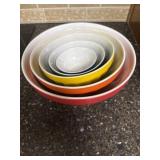 (5) Ceramic Nesting Mix Bowls