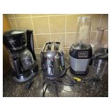 Small Kitchen Appliances: coffee maker,  toaster,