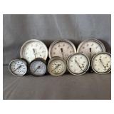 (8) Steam Pump Pressure Gauges