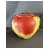 Large Hull Pottery Blushing Apple Cookie Jar &