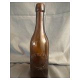 Gust Warner Hutchinson Glass Beer Bottle Big