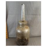 2Qt Glass Oil Bottle w/ Spout