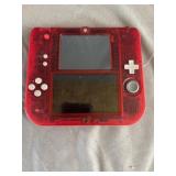 Nintendo 2DS in the Crystal Red