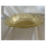 Federal Glass Madrid Amber Serving Bowl