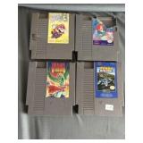 (4) Nintendo NES Games Dragon Warrior, Turbo