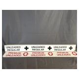 Gas Pump Signs Premium & Regular Unleaded
