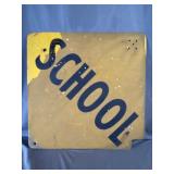 School Metal Street Sign