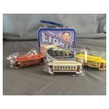 Lionel Train Tin Lunch Box & (3) Tyco HO Scale