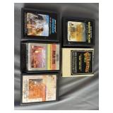 (5) Atari Game Cartridges Atlantis, Defender,