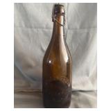 Erikson & Hoehn Glass Beer Bottle w/Bale Stopper