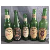 (5) Friars Old Stock Ale Glass Bottles Grand