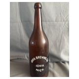 Ionia Brewing Co. Glass Beer Bottle