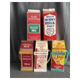 (5) Half Gallon Milk Cartons Michigan Dairy Farms