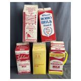 (5) Half Gallon Milk Cartons Michigan Dairy Farms
