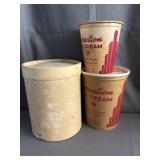(3) Recreation Ice Cream Containers Montcalm