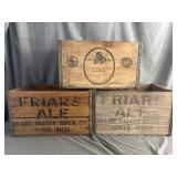 (3) Friars Ale Wooden Beer Creates