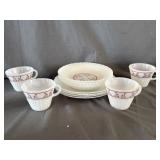 (12) Termocrisa Mexico Milk Glass Cups, Bowls,