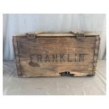 Franklin Brewing Co. Wooden Beer Crate & Bottles
