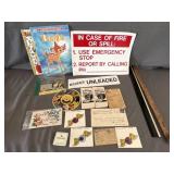 Vintage Decals, Paper Collectibles, Rolex Tin,
