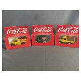 (3) Hartoy Die Cast Coca-Cola Toy Cars