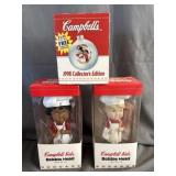 (2) Campbell Kids Bobble Heads & Campbell