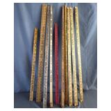 (10)Vinatge Advertising Yard Sticks Greenville,