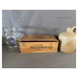 Factory Seconds Cigar Box, Stoneware Jug & Beer