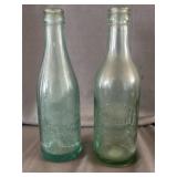 (2) Greenville Bottling Works Glass Beverage