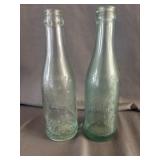 (2) Greenville & Ionia Bottling Works Glass