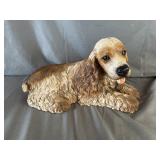 Homco Cocker Spaniel Resin Statue Figurine