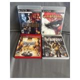 (4) PlayStation 3 Games Saints Row 2, inFAMOUS,
