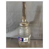 AC Oil Filters Glass Oil Bottle w/ Spout
