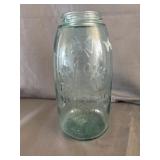 2 Quart Blue Mason Jar Nov. 30th 1858