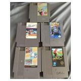 (5) Nintendo NES Game Cartridges Rad Racer 2, City