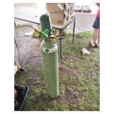 Air Co un1046 compressed helium tank and balloon