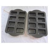 (2) 8-Mini Loaf Pans