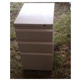 Three drawer filling cabinet