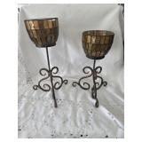 (11) Sets of San Miguel Pillar Candle Holders,