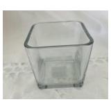 (3) Doz Square Glass Votive Holders
