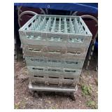(6) All purpose peg racks w/ rolling base