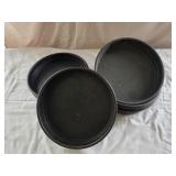 (7) 10" Deep Dish Pizza/Cake Pans