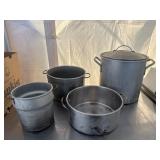 (4) Stainless cookware